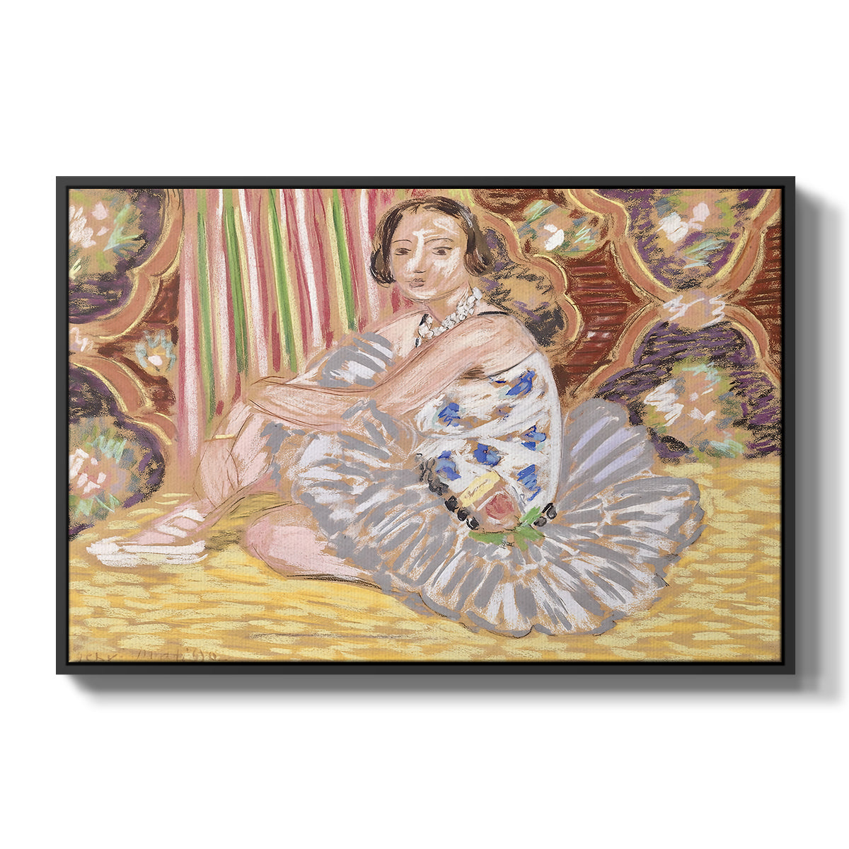 The Dancer (La danseuse), c. 1927 - Floater Framed Canvas Print