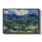 Olive Trees with the Alpilles in the Background, 1889 - Floater Framed Canvas Print