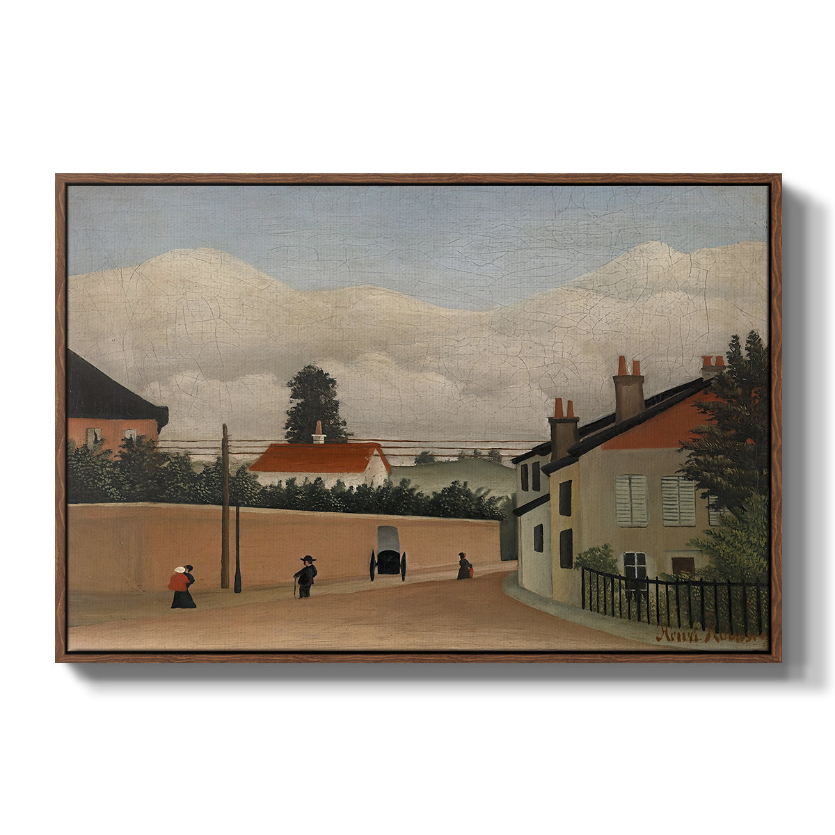 Outskirts of Paris, c. 1906-1910 - Floater Framed Canvas Print