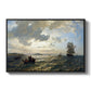 Fresh Breeze on the Norwegian Coast, 1876 - Floater Framed Canvas Print