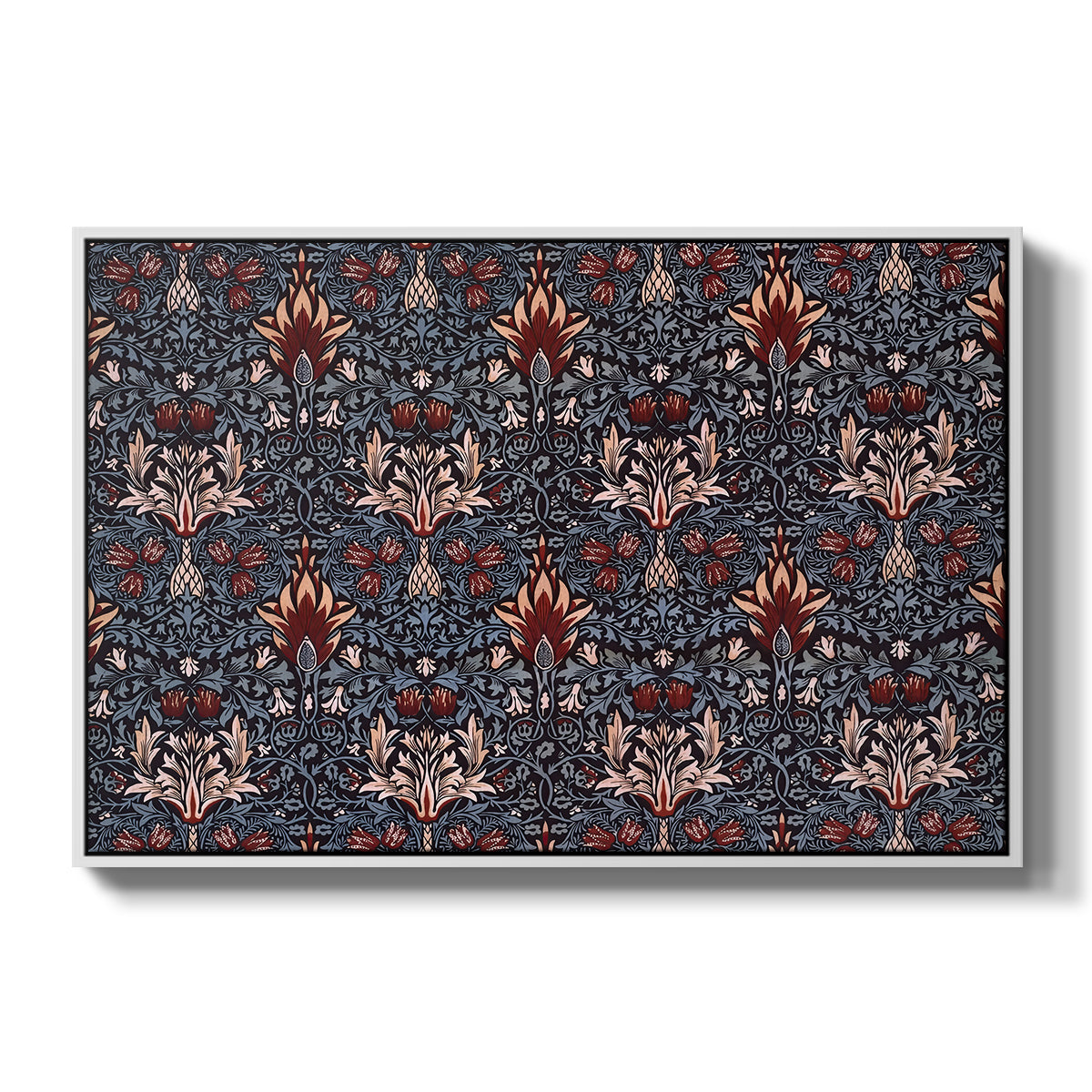 Snakeshead (Printed Textile), c. 1876 - Floater Framed Canvas Print