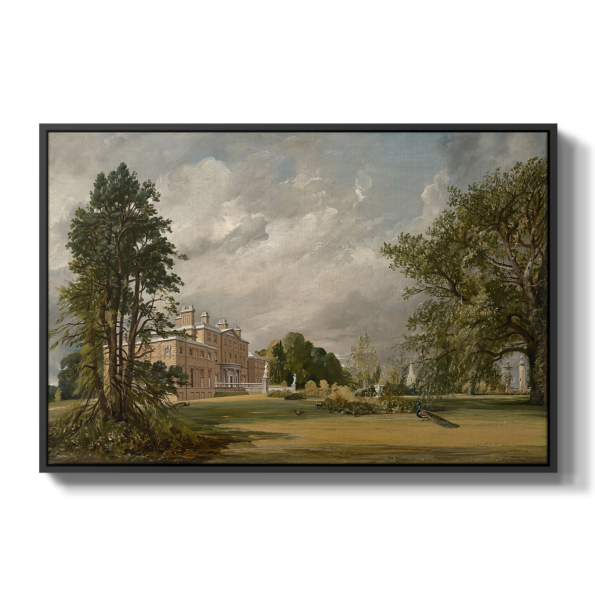 Malvern Hall, 1821 - Floater Framed Canvas Print