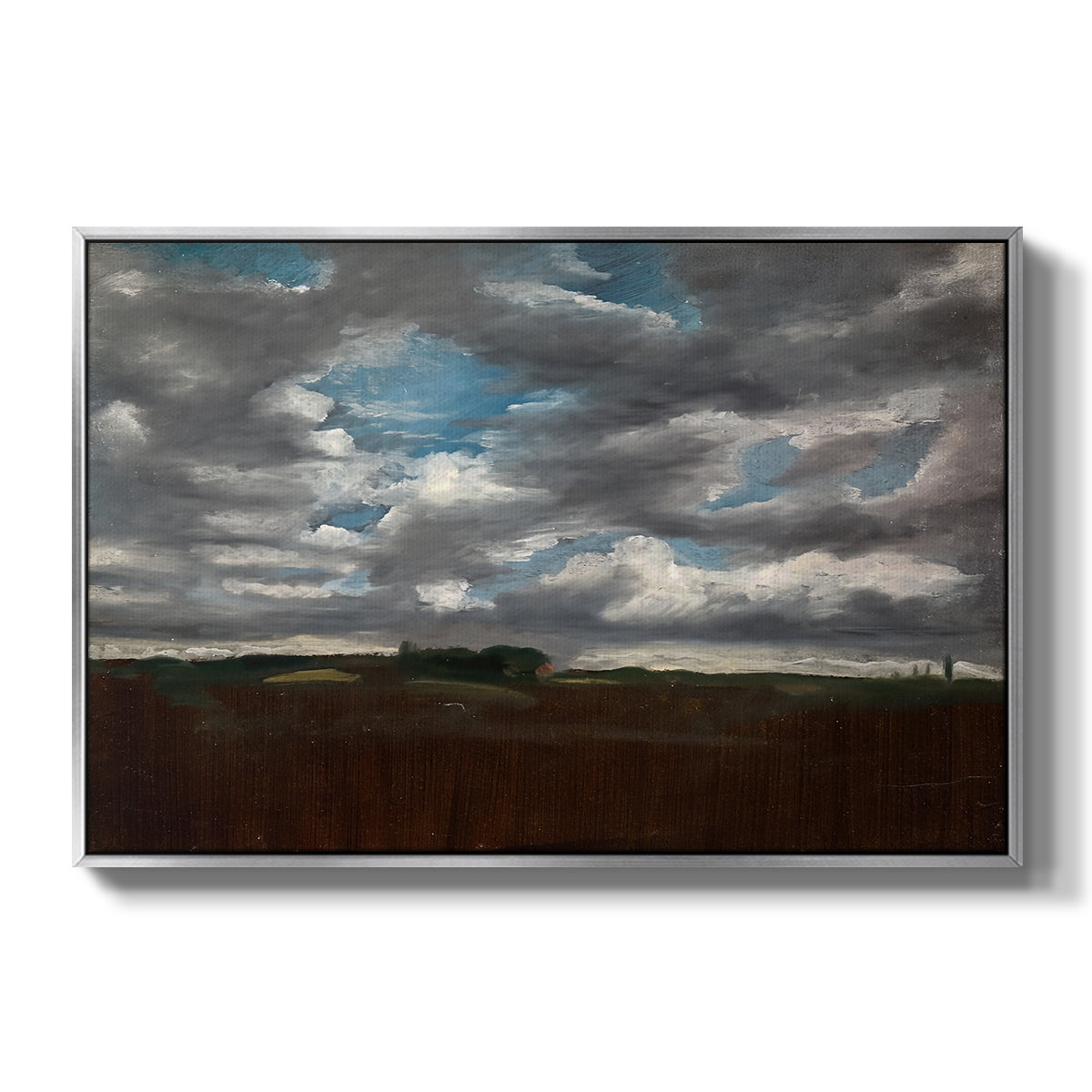 Extensive Landscape with Grey Clouds, c. 1821-1822 - Floater Framed Canvas Print