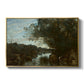 Souvenir of the Environs of Lake Nemi, 1865 - Floater Framed Canvas Print