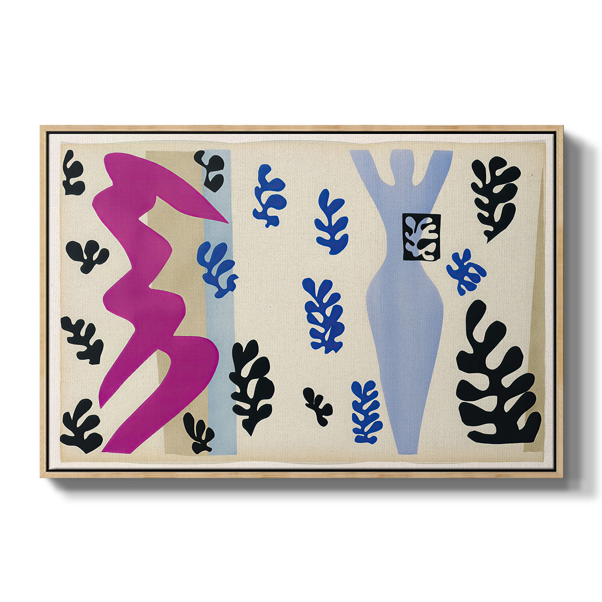 The Knife Thrower (Le lanceur de couteaux), from Jazz, 1947 - Floater Framed Canvas Print
