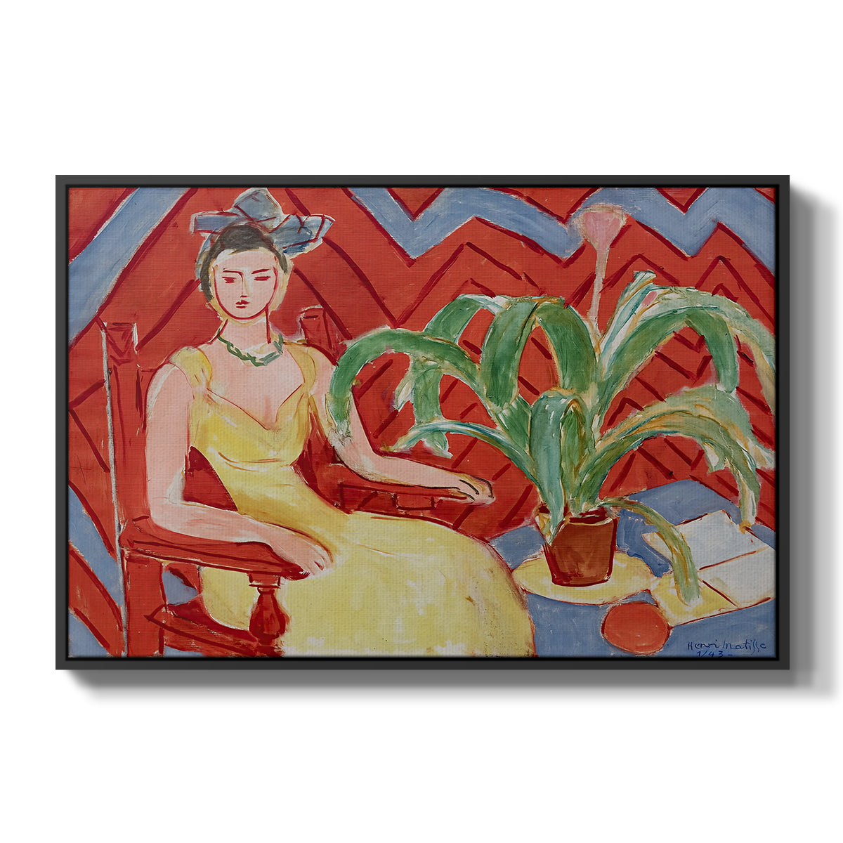 Michaella, 1943 - Floater Framed Canvas Print