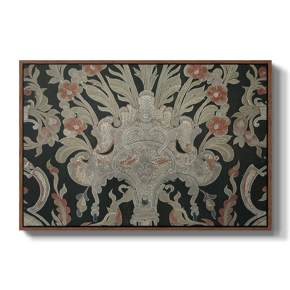 Hanging (Printed Textile), c. 18th Century - Floater Framed Canvas Print