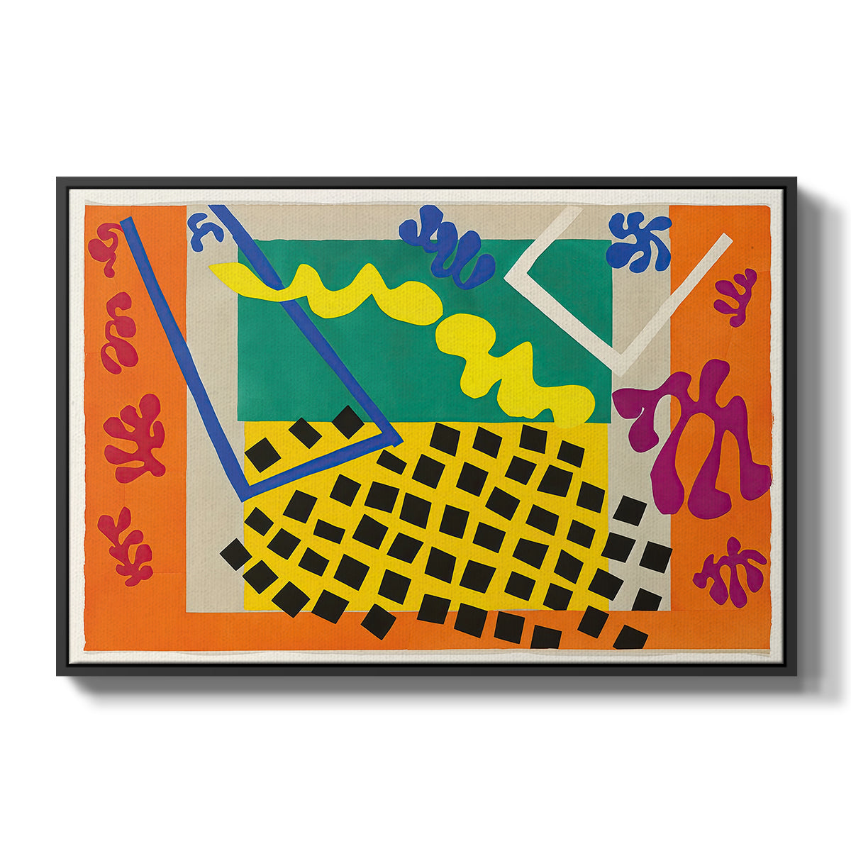 The Codomas (Les codomas), from Jazz, 1947 - Floater Framed Canvas Print