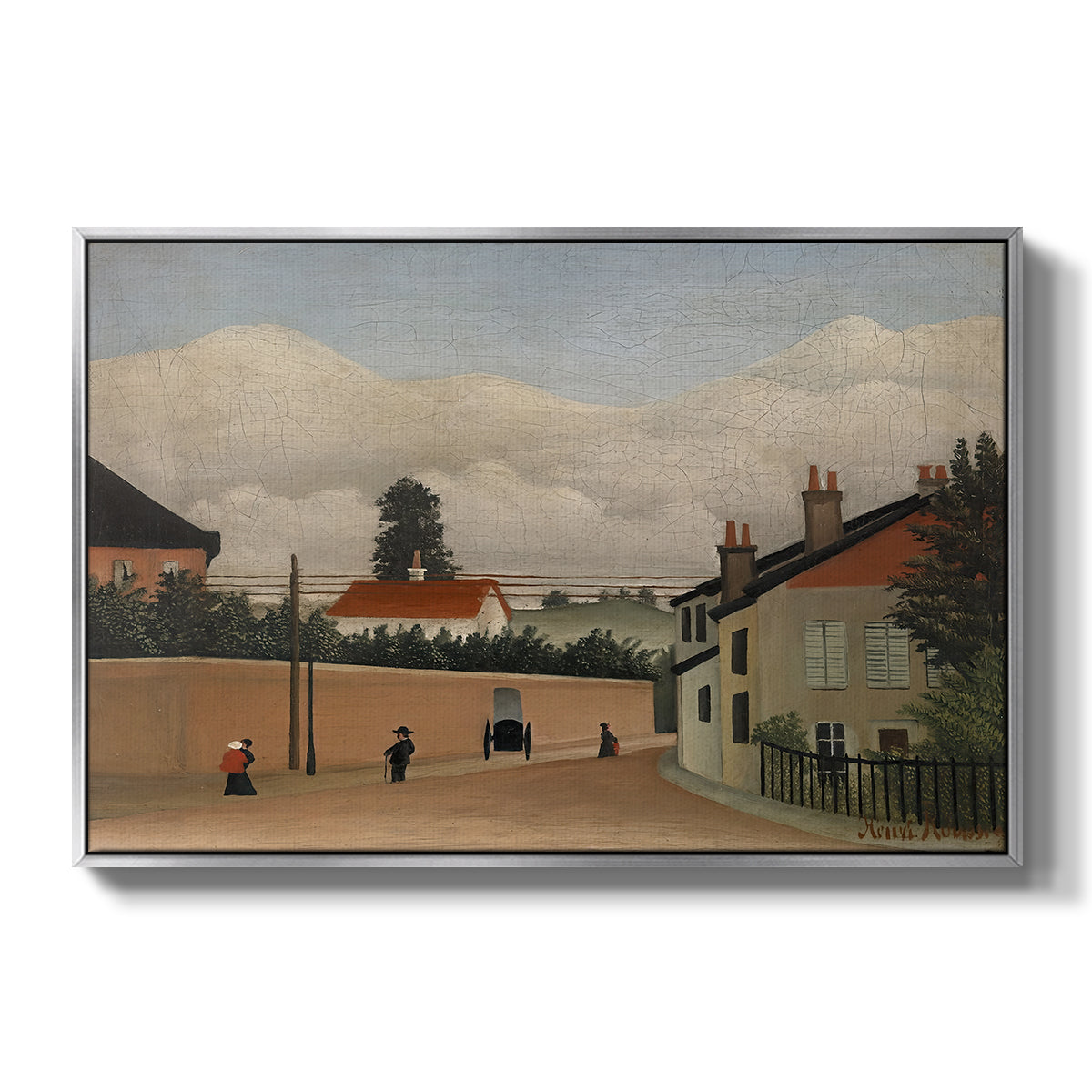 Outskirts of Paris, c. 1906-1910 - Floater Framed Canvas Print