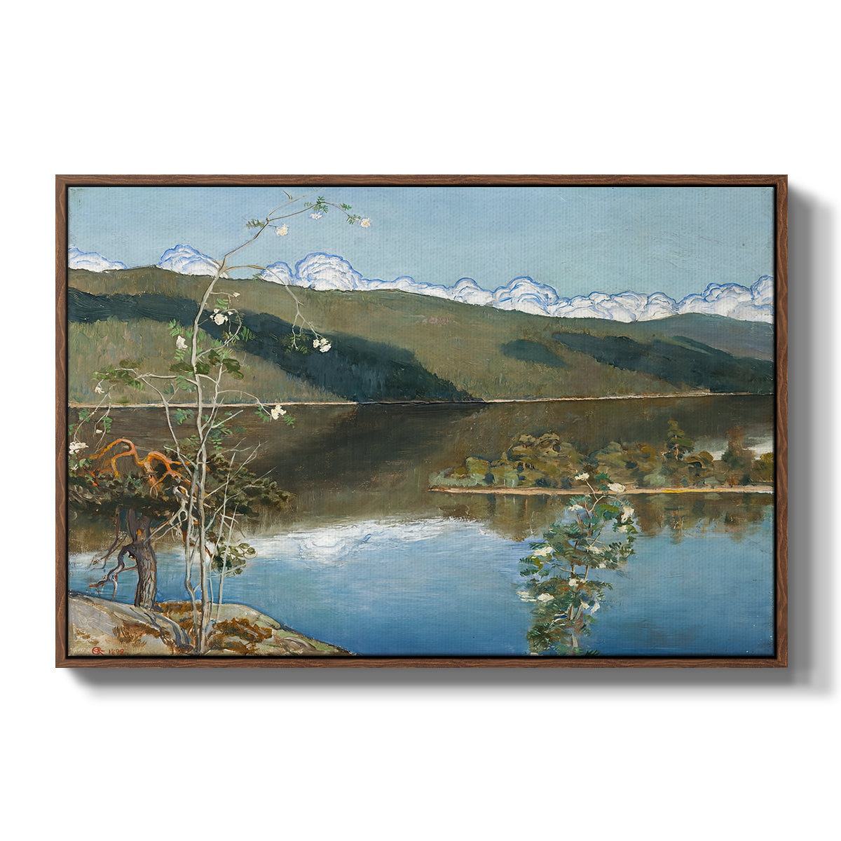 Thunderclouds on the Horizon, 1897 - Floater Framed Canvas Print