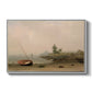 The Stranded Boat, 1863 - Floater Framed Canvas Print