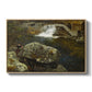 By the Mill Pond (En Mølledam), 1850 - Floater Framed Canvas Print