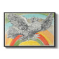 Flying Dove with Rainbow (Colombe volant à l'Arc-en-ciel), 1952 - Floater Framed Canvas Print