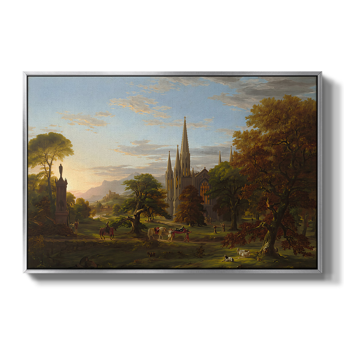 The Return, 1837 - Floater Framed Canvas Print