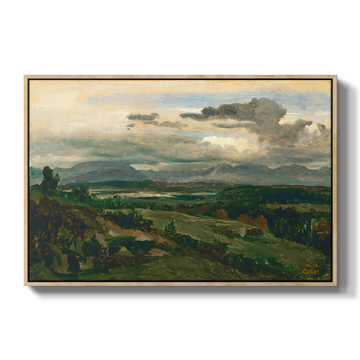 Civita Castellana, c. 1860s - Floater Framed Canvas Print
