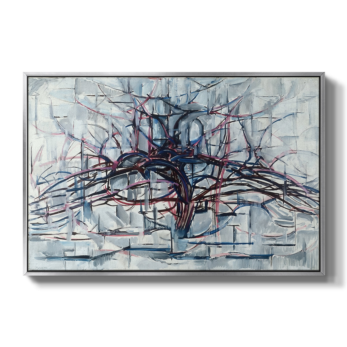 Horizontal Tree, 1912 - Floater Framed Canvas Print