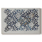 Canvas art print portraying a repeating floral design with flowing stems and scattered blossoms across light background, set against a white background