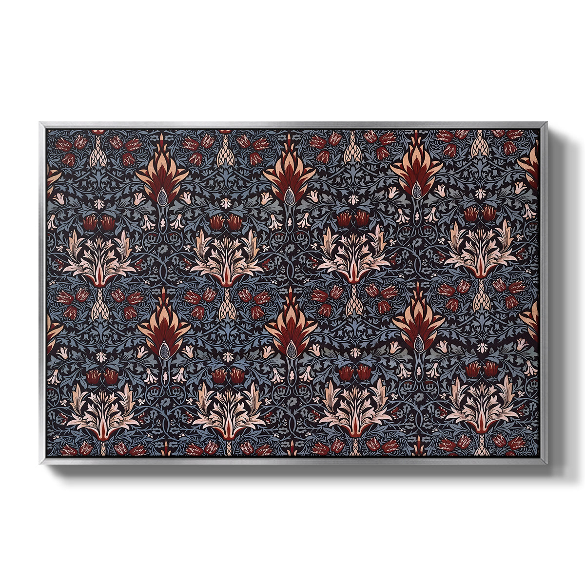 Snakeshead (Printed Textile), c. 1876 - Floater Framed Canvas Print