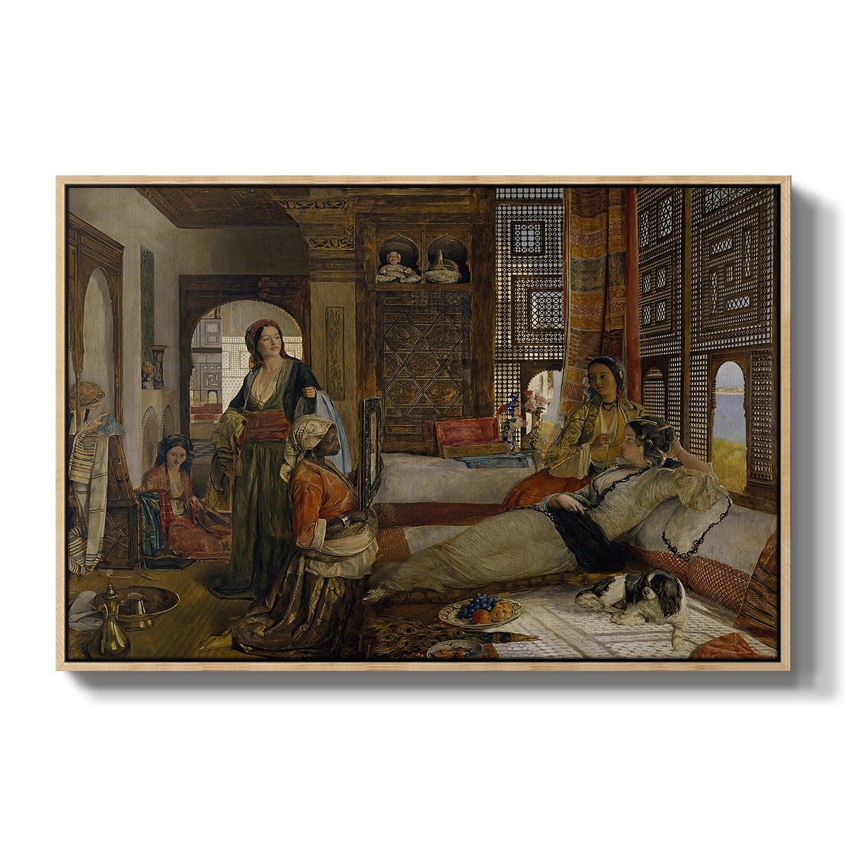 The Harem, 1876 - Floater Framed Canvas Print