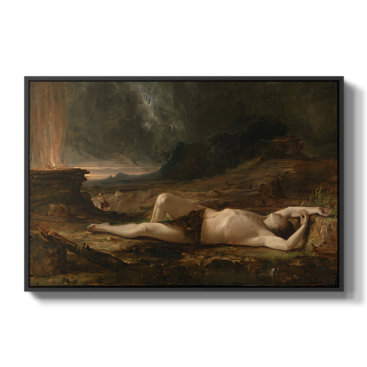 The Dead Abel, 1832 - Floater Framed Canvas Print