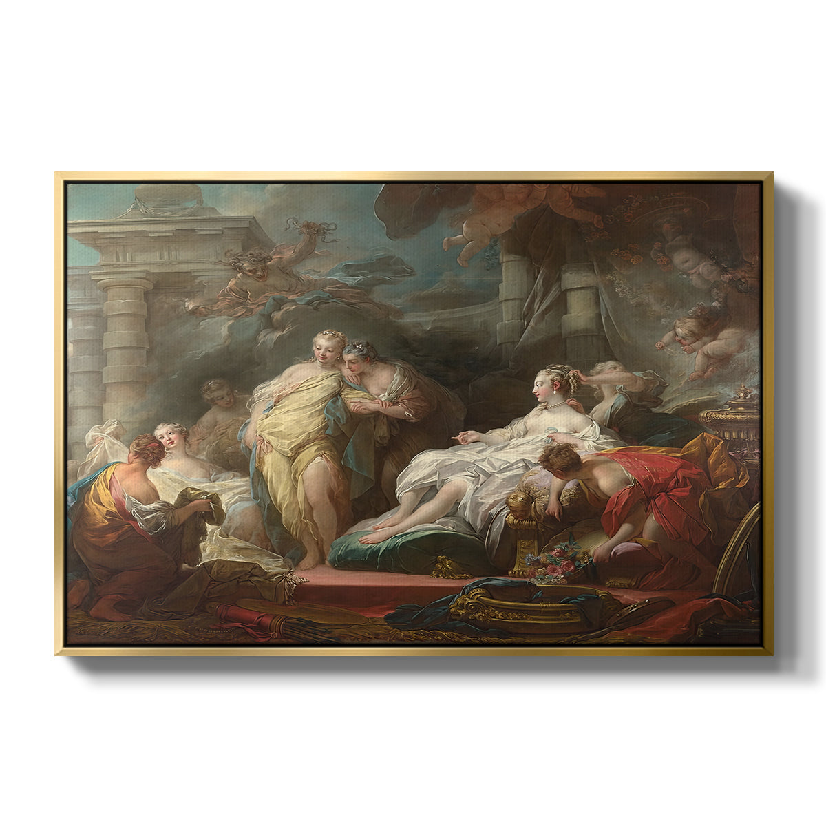 Psyche Showing Her Sisters Her Gifts from Cupid, 1753 - Floater Framed Canvas Print