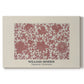 Canvas art print portraying a repeating ornamental pattern with floral and geometric elements arranged in horizontal bands, set against a white background