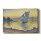 The Port at Sunset, Opus 236, Saint Tropez, 1892 - Floater Framed Canvas Print