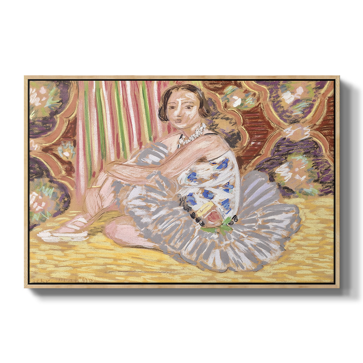 The Dancer (La danseuse), c. 1927 - Floater Framed Canvas Print