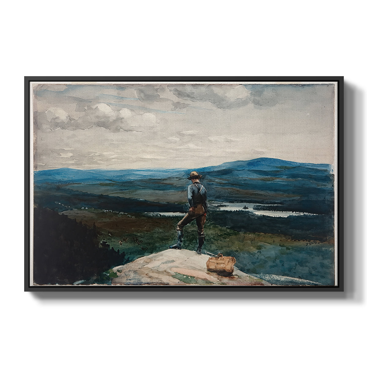 The Ranger, Adirondacks, 1882 - Floater Framed Canvas Print