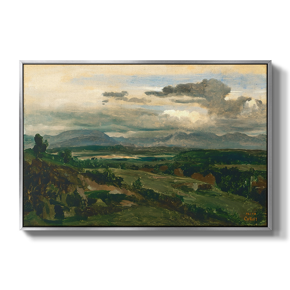 Civita Castellana, c. 1860s - Floater Framed Canvas Print