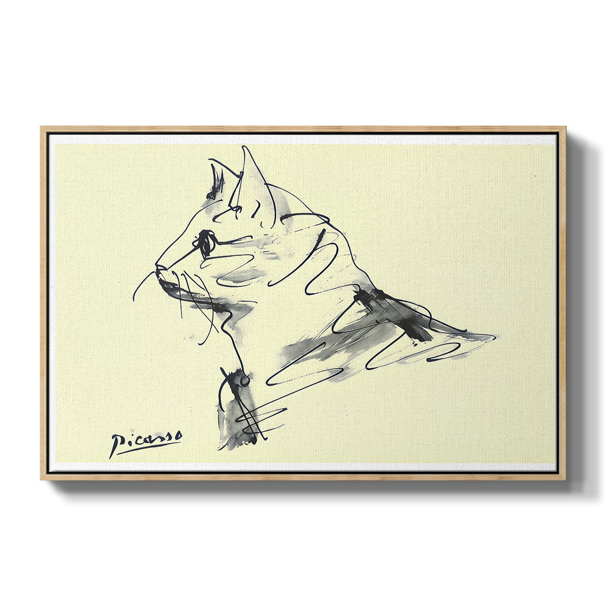 Cat (Le chat), c. 1961 - Floater Framed Canvas Print