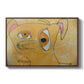 Cubist Dog with Stars (Student Art) - Floater Framed Canvas Print