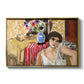 Woman Seated in an Armchair, c. 1920 - Floater Framed Canvas Print