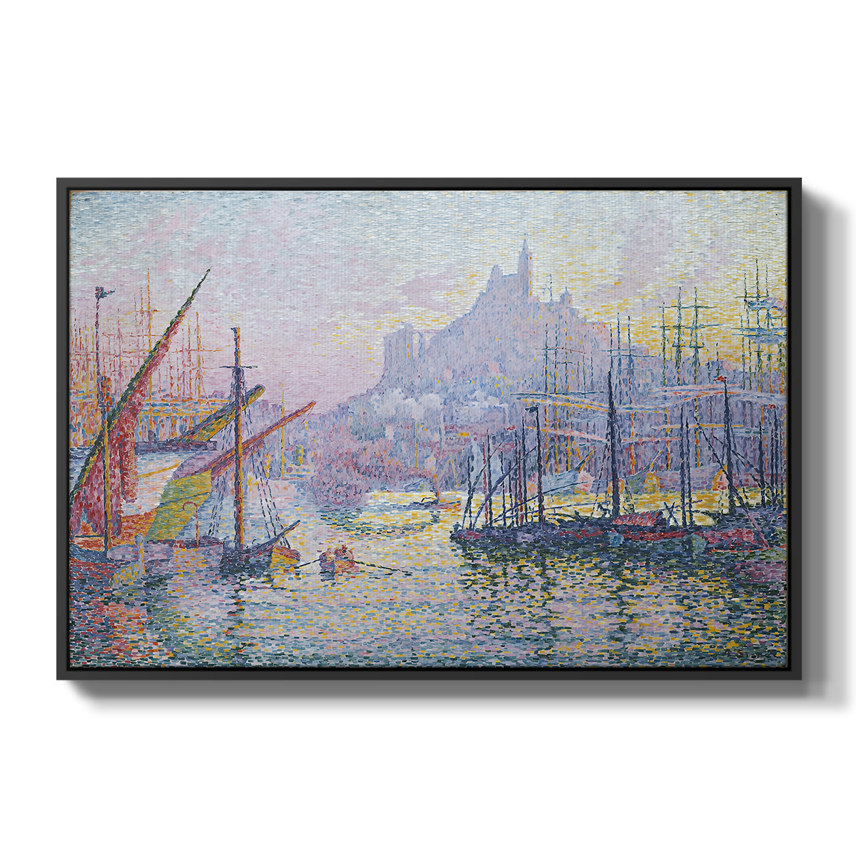 The Port of Marseille, 1905 - Floater Framed Canvas Print