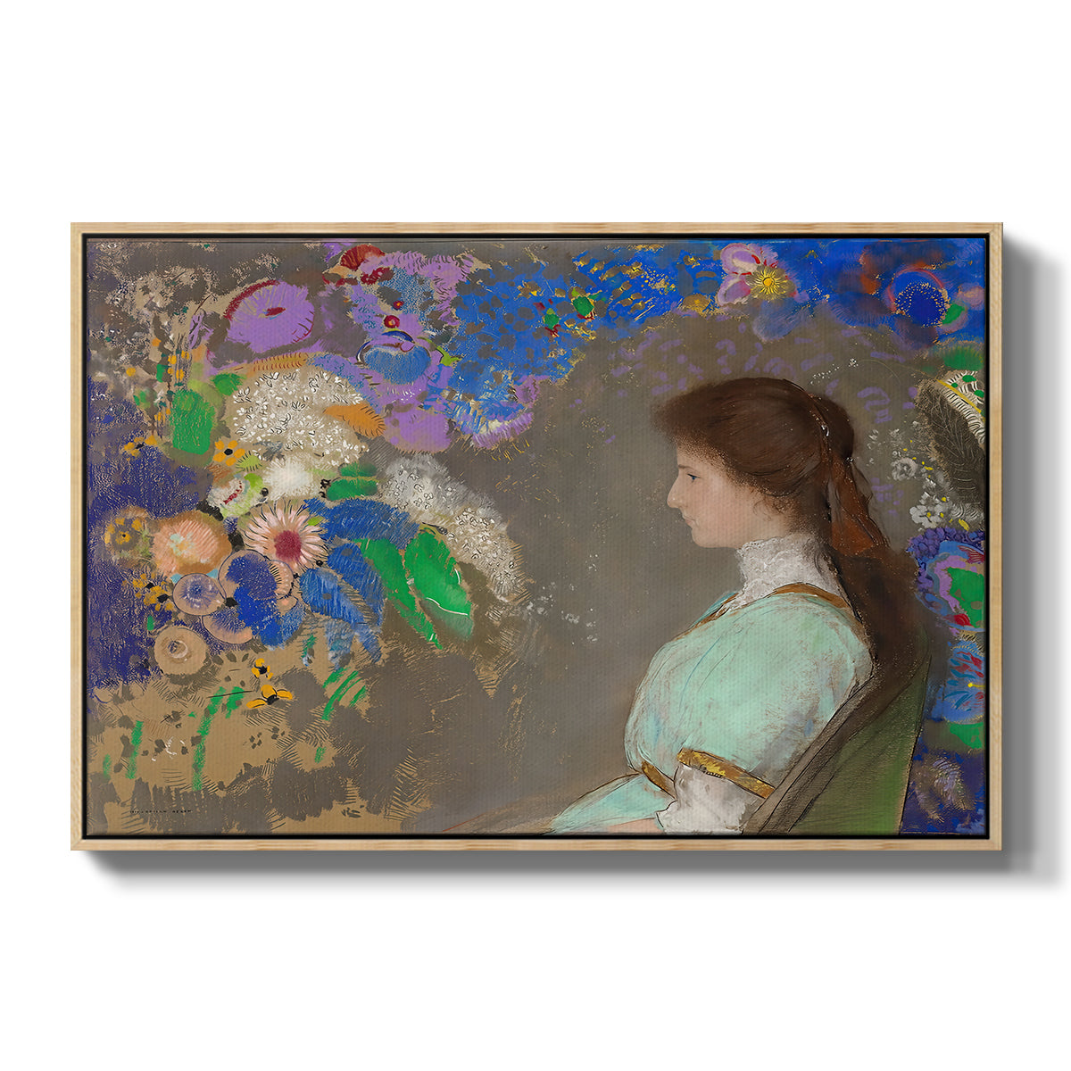 Portrait of Violette Heymann, 1910 - Floater Framed Canvas Print