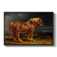 The Shire Horse Elephant in an Extensive Landscape, c. 1850s - Floater Framed Canvas Print