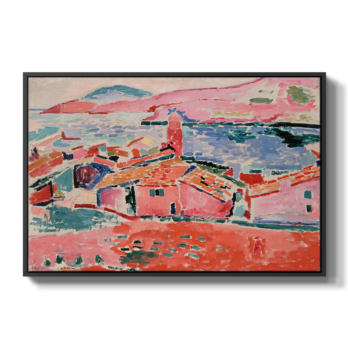 View of Collioure, 1905 - Floater Framed Canvas Print