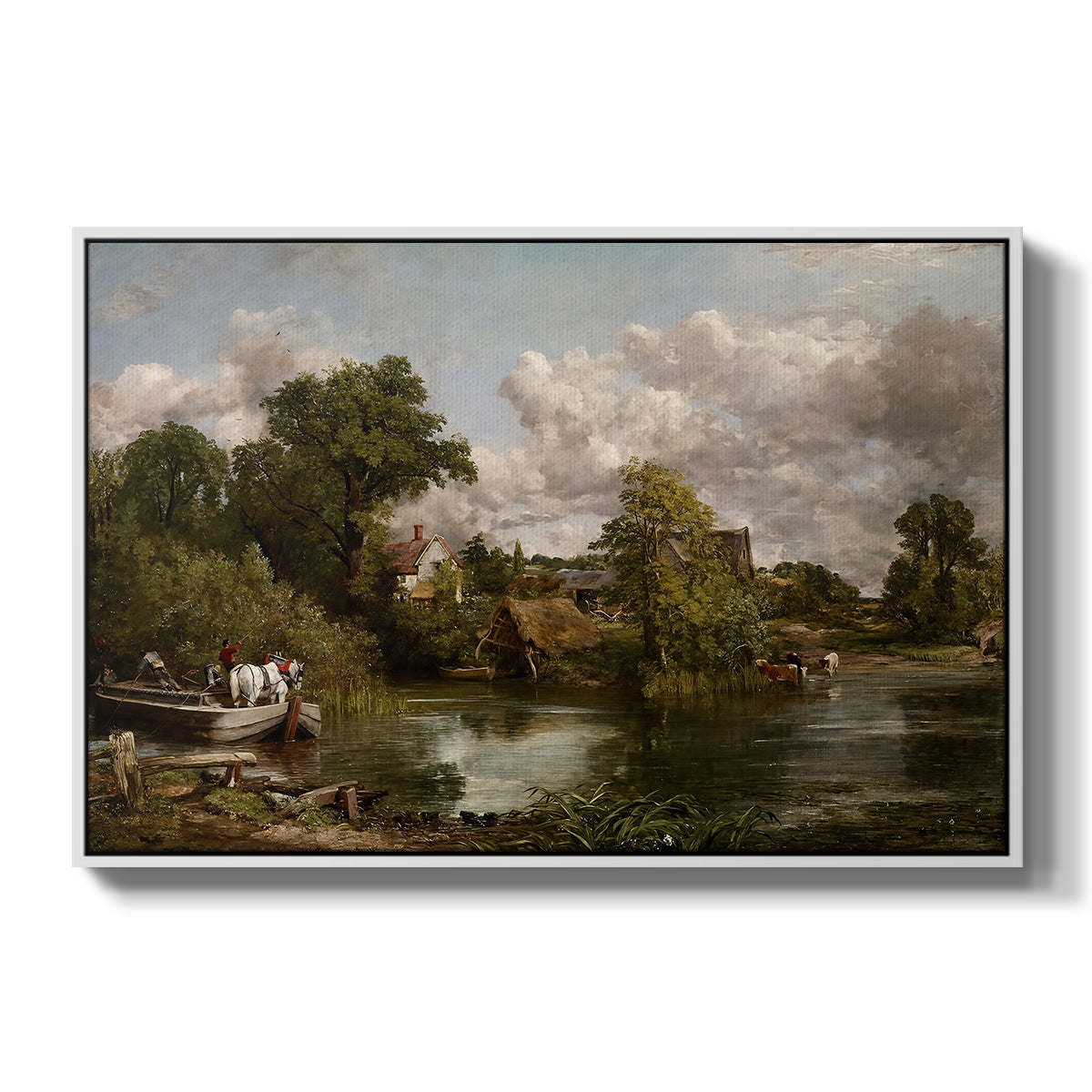 The White Horse, 1819 - Floater Framed Canvas Print