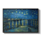 Starry Night Over the Rhône, 1888 - Floater Framed Canvas Print