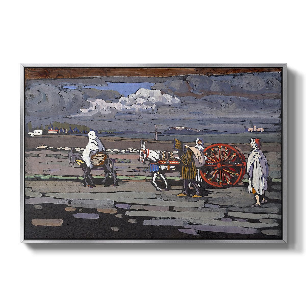 Country Road (Landstrasse), 1905 - Floater Framed Canvas Print