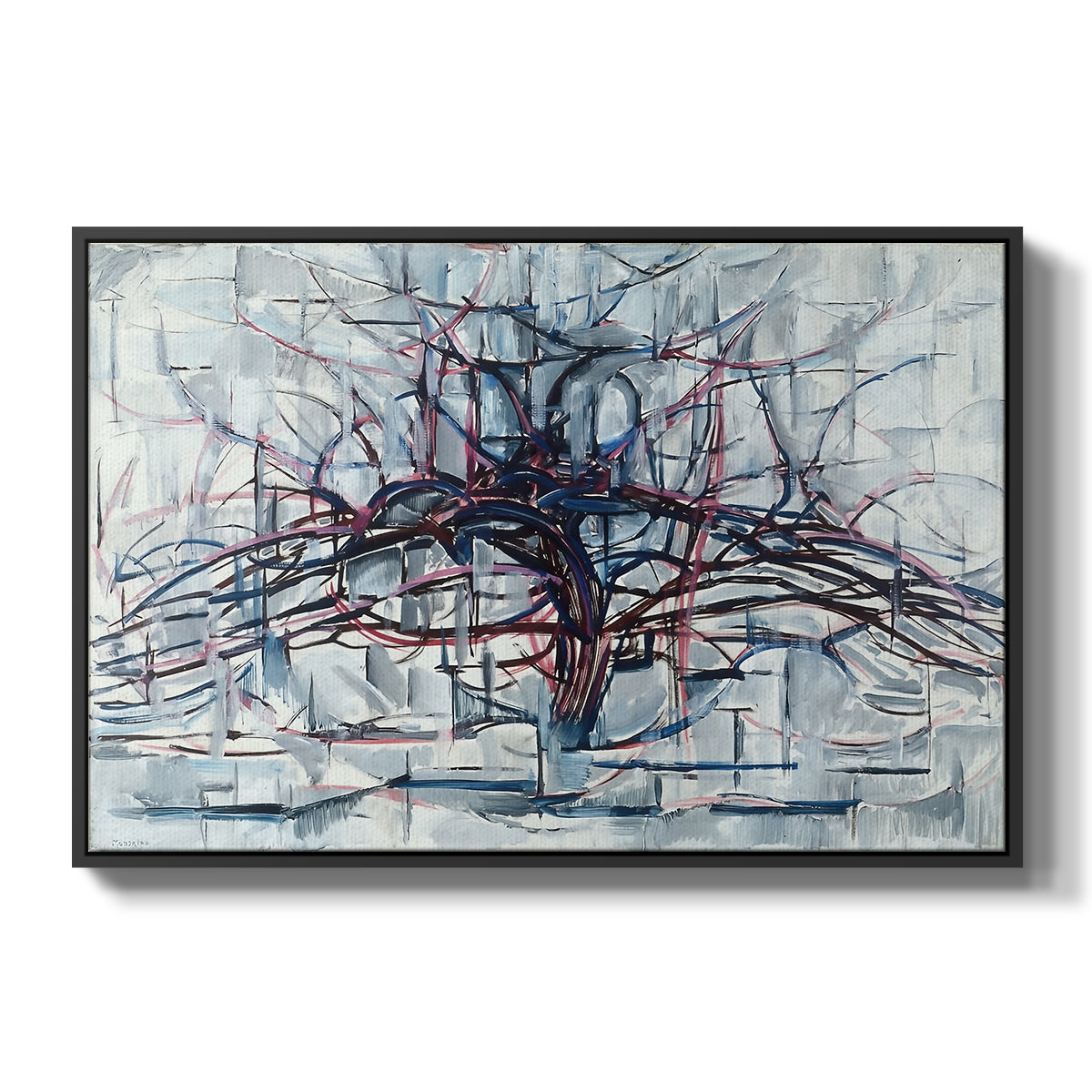 Horizontal Tree, 1912 - Floater Framed Canvas Print