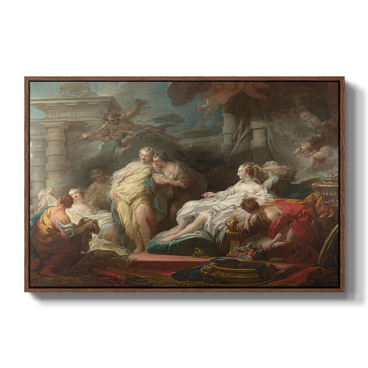 Psyche Showing Her Sisters Her Gifts from Cupid, 1753 - Floater Framed Canvas Print