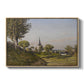 Village Landscape with Church, 1891 - Floater Framed Canvas Print