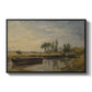 Barge below Flatford Lock, c. 1810 - Floater Framed Canvas Print