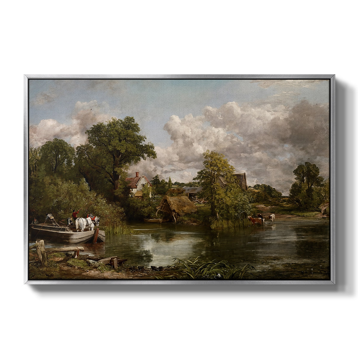 The White Horse, 1819 - Floater Framed Canvas Print