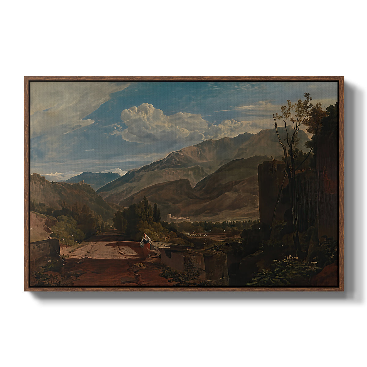 Bonneville, Savoy, 1803 - Floater Framed Canvas Print