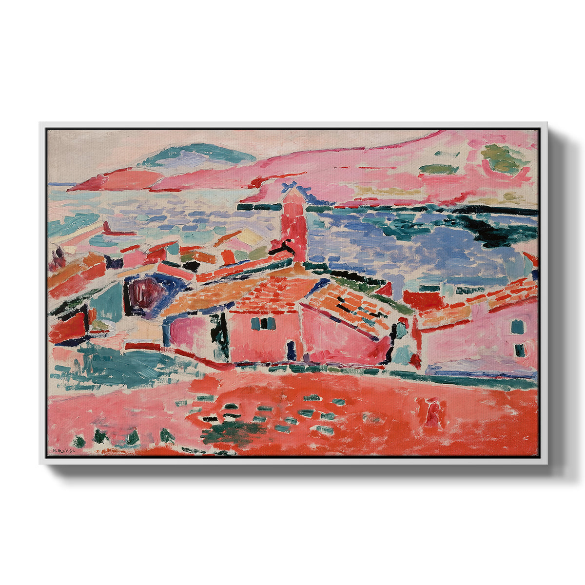 View of Collioure, 1905 - Floater Framed Canvas Print