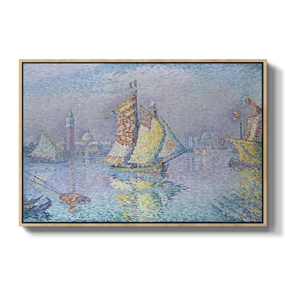 Venice, the Yellow Sail, 1904 - Floater Framed Canvas Print