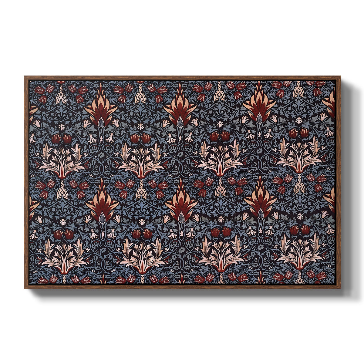 Snakeshead (Printed Textile), c. 1876 - Floater Framed Canvas Print