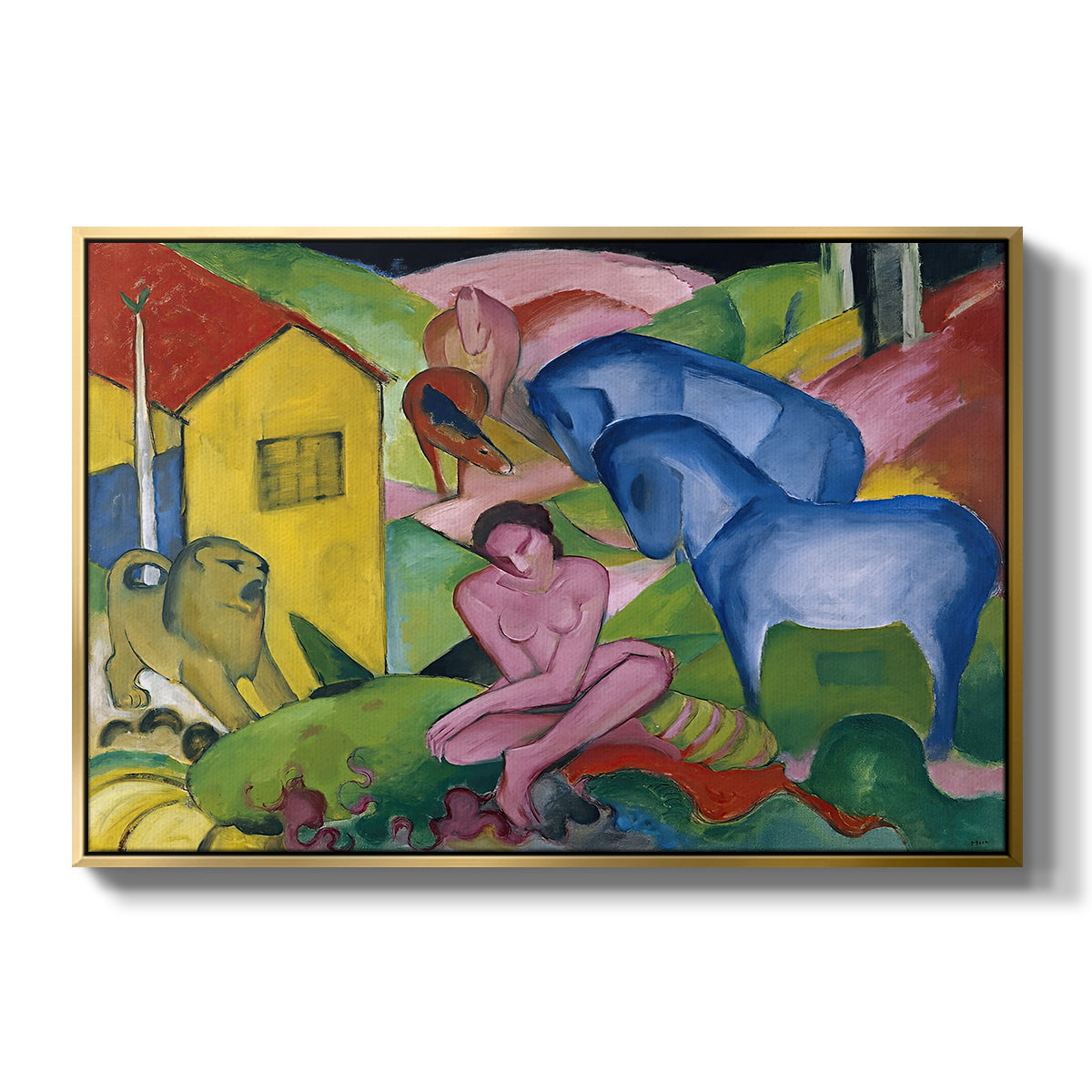 The Dream, 1912 - Floater Framed Canvas Print